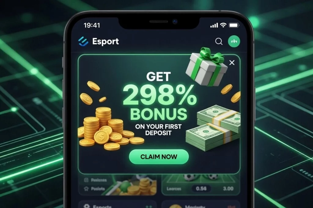 Welcome bonus on the phone